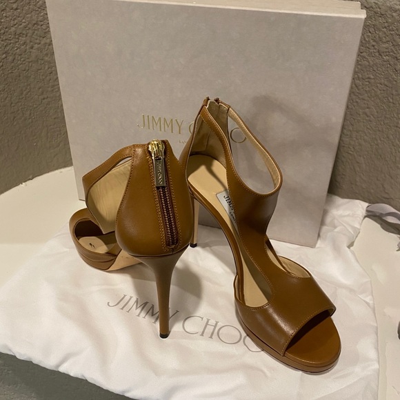 Authentic Jimmy Choo Lana Canyon Pump Sandals size 37 - Picture 2 of 8